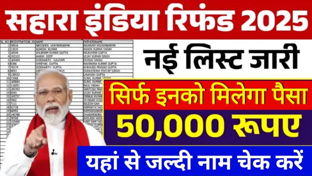 Sahara India Refund 2025